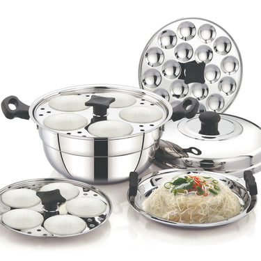 3-ply Stainless Steel Idli Pots