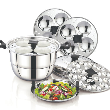 3-ply Stainless Steel Idli Pots