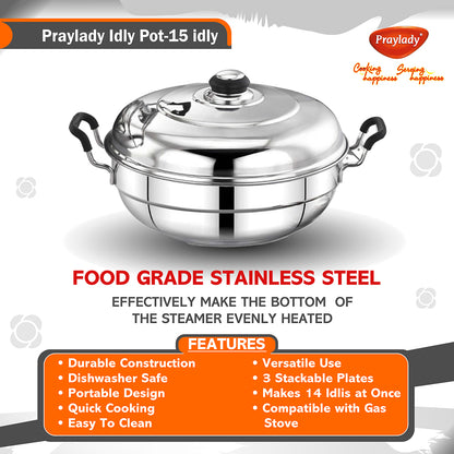 Idli Pots made of high quality Stainless Steel
