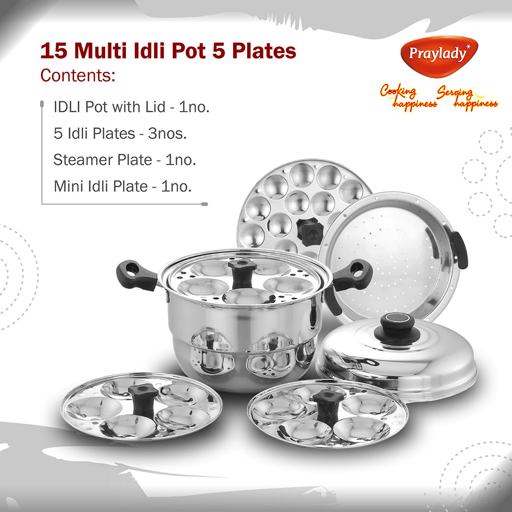 High Durable Stainless Steel Idli Pots