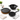 Praylady Cast Iron Flat Dosa Tawa (28cm) + Deep Traditional Kadai (24cm) + Long Handle Paniyarkal (7 Pits) Combo