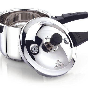 Sleek Stainless Steel Pressure Cooker