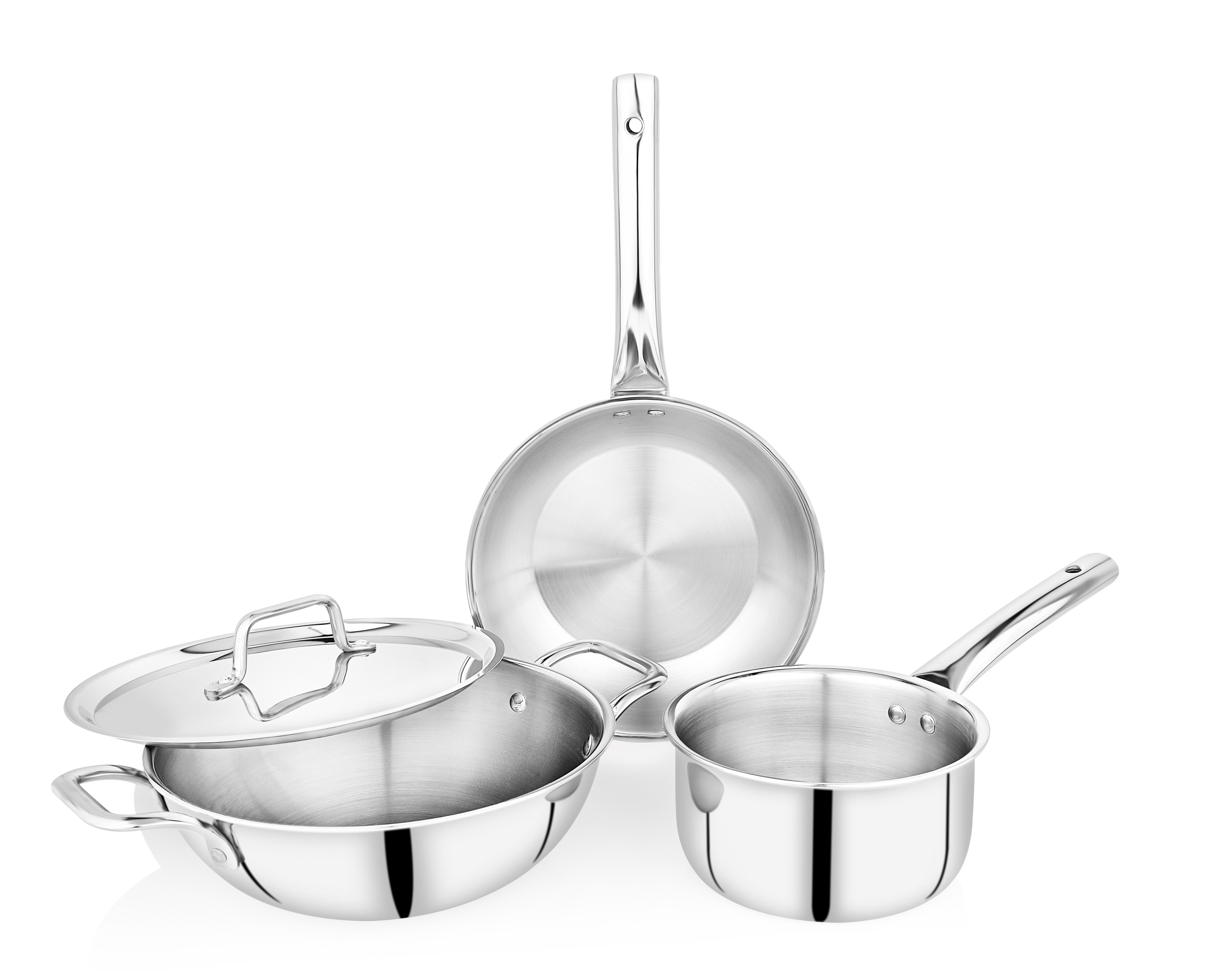 TRIPLUS 4-Piece Triply Cookware Set