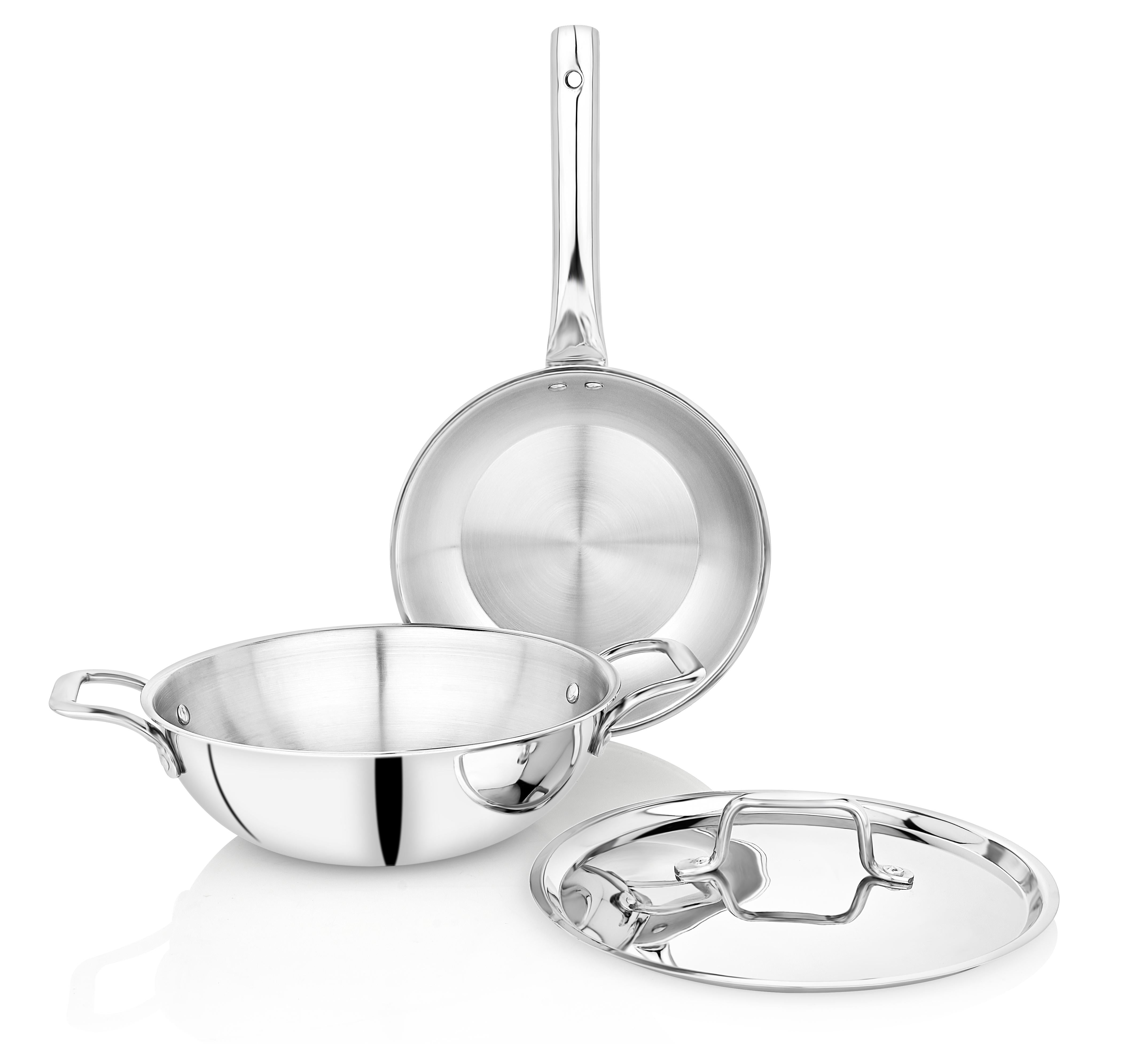 TRIPLUS 3-Piece Triply Cookware Set