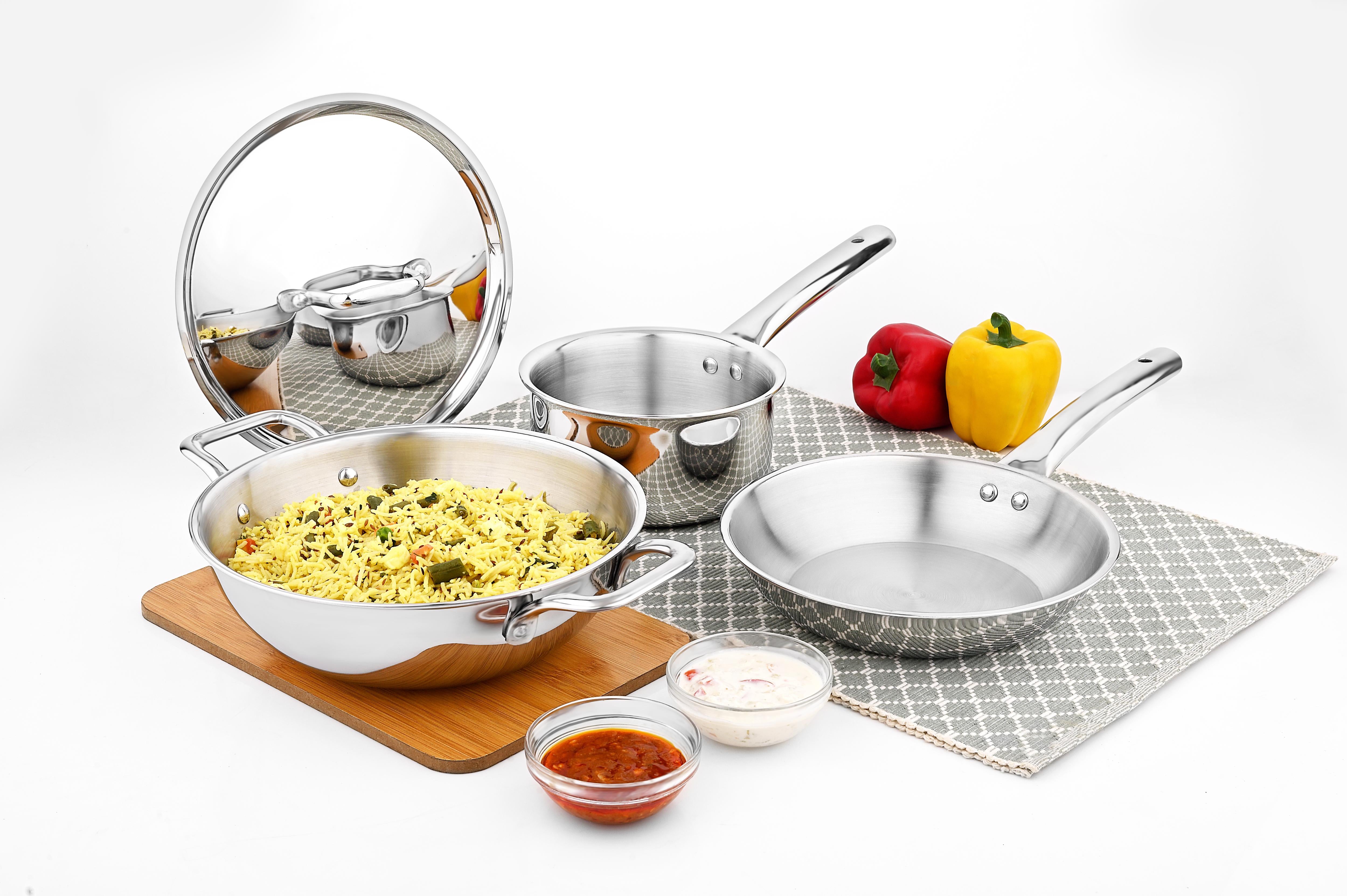 TRIPLUS 4-Piece Triply Cookware Set