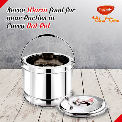 Stainless Steel Insulated Carry Hotpot Pot