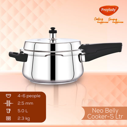 Neo Belly Stainless Steel Pressure Cooker 