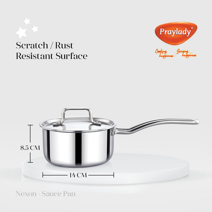 high-quality stainless steel saucepan
