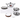 Praylady Stainless Steel Classic Multi Kadai 5 Plate Set | 2 Dhokla Plates + 2 Idli Plates + 1 Steamer Plate | Triply Base | Multi-Purpose Steamer & Idli Maker