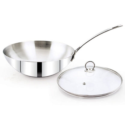 stainless steel Dura Plus Stock Pot with 1 glass lid