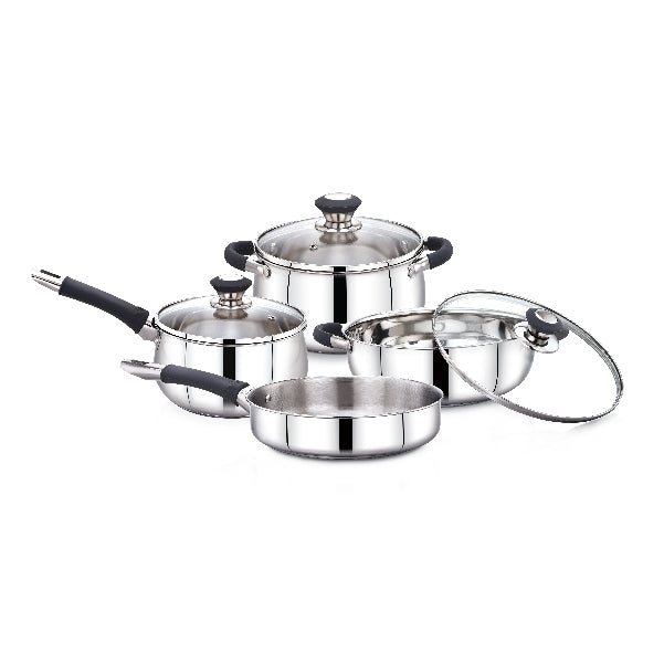Ecstasy 9Pcs Stainless Steel Cookware Set 